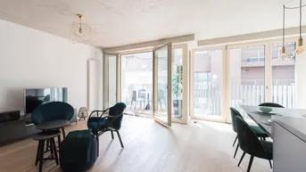 Expose Vollmöblierte 3-Zimmer-Wohnung mit 2 Balkonen in preisgekrönter Architektur