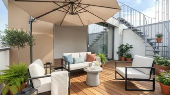 Expose Exklusive 130 m² Dachgeschosswohnung mit Terrasse, Dachterrasse und atemberaubendem Blick auf den Stephansdom