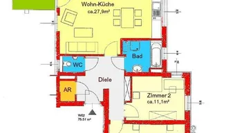 Expose Provisionsfreie 3-Zimmer-Wohnung mit Terrasse in Waltendorf - Nähe Schloss Lustbühel