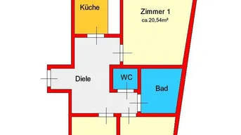 Expose Porvisionsfrei: günstige 3er-WG-Wohnung mit Balkon im Zentrum hinter Finanzamt