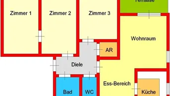 Expose Provisionsfrei: ruhig gelegene 4-Zimmerwohnung mit Terrasse in Mariagrün - Nähe Hilmteich/LKH