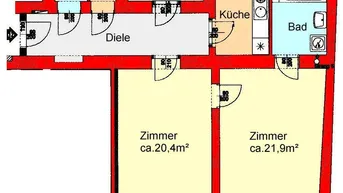 Expose Provisionsfrei: Großzügige 2-Zimmerwohnung mit Innenhof-Balkon!