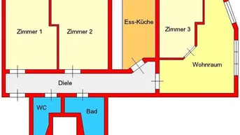 Expose Provisionsfrei: perfekte 3er-WG mit extra Wohnzimmer und Ess-Küche in zentraler Lage zwischen UNI und TU - Alberstraße