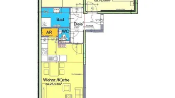 Expose Moderne 3-Zimmer-Neubauwohnung mit Balkon und Tiefgarage bei Mur-Radweg/Andritz - Neugasse