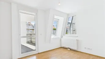 Expose Mitten im 8. Bezirk | 5.OG | 2 Zimmer | 8m² Balkon | ab sofort