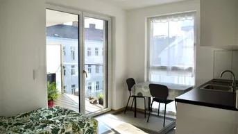 Expose Helle, 2-Zimmer-Neubau-Wohnung mit Balkon und Pool nahe WU und Prater