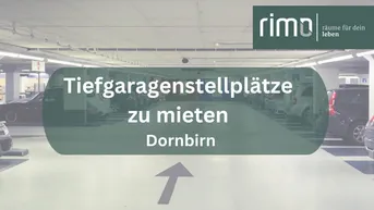 Expose Tiefgaragenplatz in Dornbirn/Bahnhofnähe ab 1. Juni zu mieten