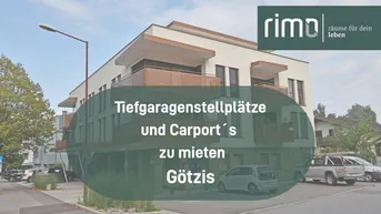 Expose Tiefgaragenparkplätze und Carports für KFZs in Götzis / Nähe Garnmarkt zu VERMIETEN