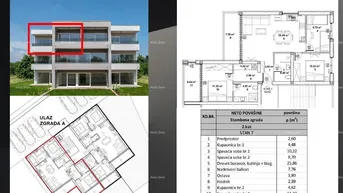 Expose Wohnung Zum Verkauf steht eine Wohnung in einem Neubau. Žminj.
