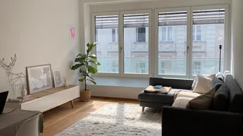 Expose Helle 2-Zimmer-Neubauwohnung mit Altbauflair im Siebten