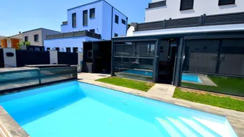 Expose Einfamilienhaus an Stadtgrenze Wien - 5 Zimmer + Wohnkeller, Wintergarten + Pool