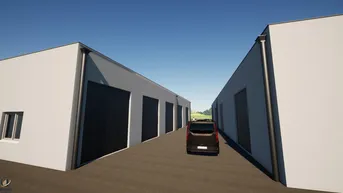 Expose Jetzt Eigentümer werden! Moderne Lagerhallen von 35m² - 90m² Nutzfläche in Ziegelmassiv Bauweise.