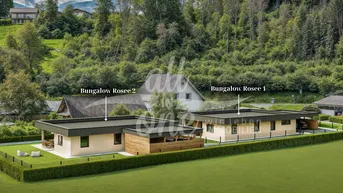 Expose Zwei moderne Bungalows auf einem Gesamtgrundstück – Neubau-Doppelchance in Rosegg bei Velden