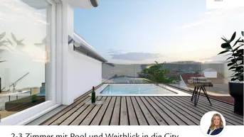 Expose 2-3 Zimmer mit Pool und Weitblick in die City