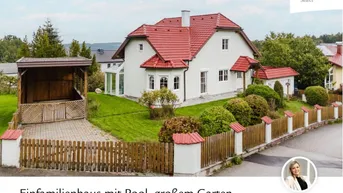 Expose Großzügig Wohnen in traumhafter Lage | Einfamilienhaus in Saaß/Garsten mit Pool, großem Garten, Doppelgarage uvm.