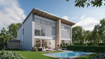 Expose EIN JUWEL DER MODERNE - Moderne Doppelhaushälfte in Fels am Wagram - Erstbezug mit Garten, Terrasse &amp; Stellplätzen - Seezugang