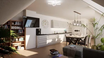 Expose JETZT INVESTIEREN! Weitläufige 2-Zimmer-Wohnung mit offenem Wohnkonzept und begehbarem Kleiderschrank - Erstbezug + Küche inkl.!