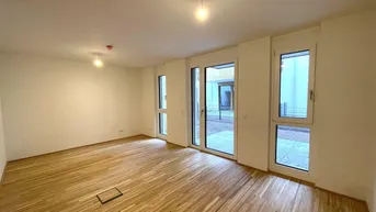 Expose Tolle 1-Zimmer Wohnung mit eigenem Garten zum Genießen! Erstbezug in toller Lage und provisionsfrei
