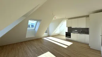 Expose Wunderbare 2-Zimmer Dachgeschosswohnung in schönem Neubauprojekt beim Kagraner Platz - *ALF 24*
