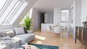 Expose Exklusive Dachgeschosswohnung in 1020 Wien - 3 Zimmer und sonnige Dachterrasse