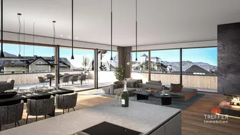 Expose Nebauprojekt PienzeNova: Riesige Penthouswohnung mit Festungsblick