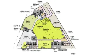 Expose Gewerbe-/ Lagerfläche mit ca. 2.000m² im Central Hub im TwentyOne zu mieten