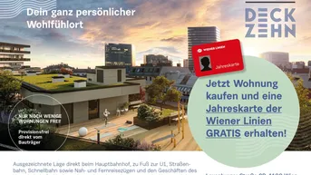Expose Beim Hauptbahnhof Wien - Dachgeschoss-Maisonette im Neubau Erstbezug mit Klima und Dachgarten