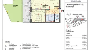 Expose 2 Zimmer-Wohnung, hofseitig mit ca. 40m² Garten. Neubau Erstbezug direkt vom Bauträger!