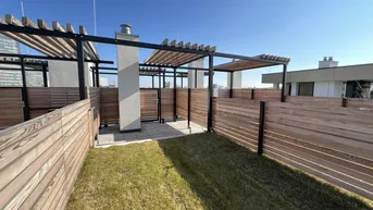 Expose Dachgeschoss-Maisonette mit Dachgarten direkt bei U1 Hauptbahnhof - Neubau Erstbezug