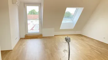 Expose Erstbezug im Herz von Großjedlersdorf!Terrassentraum im DG: 3 Zimmer mit Weitblick *Provisionsfrei*