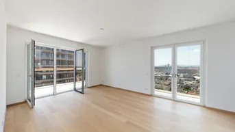 Expose HELIO TOWER, U3-Nähe: Perfekt geschnittene 3-Zimmer-Wohnung mit Loggia im 33. Stock, PROVISIONSFREI