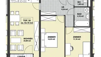 Expose 3-Zimmer Mietwohnung mit Balkon im Herzen von 2120 Wolkersdorf