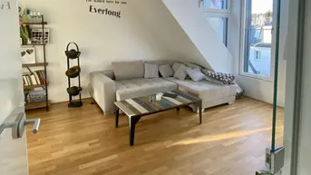 Expose VOLL MÖBLIERTES traumhaft ruhiges Dachgeschoss-Appartement mit Terrasse und perfektem Öffi-Anschluß
