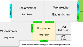 Expose Gemütliche - befristet vermietete - Wohnung - in Floridsdorfer Ruhelage63M