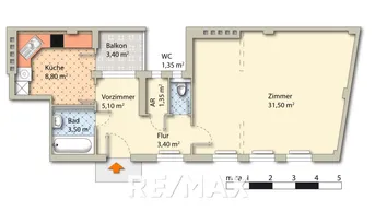 Expose Anleger aufgepasst! Gute Rendite - 55 m² Miteigentum an Haus im 9. Wiener Bezirk