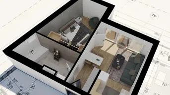 Expose Provisionsfrei - kompakte 2 Zimmer Wohnung mit Loggia, Wels/ Neustadt