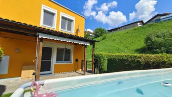 Expose Modernes Wohnen in Leoben Nähe 4-Zimmer-Haus mit Pool auf Eigengrund und Carport (WG geeignet)