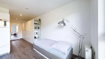 Expose DIE ZIMMEREI | Möblierte 1-Zimmer-Wohnung für Lehrlinge + Studierende im 2. Bezirk | Bigger Bude