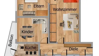 Expose 3-Zimmer-Wohnung in zentraler Lage
