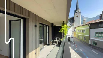 Expose ABTENAUER LOGENPLATZ | 2-Zimmer Wohnung mit großem Balkon &amp; Tiefgaragenstellplatz | Abtenau Ortszentrum