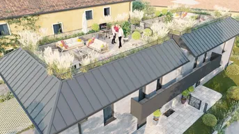 Expose MORZG - moderne neue 3 Zimmer Obergeschoss-Wohnung mit ca. 60 m² Dachterrasse
