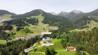 Expose Grundstück für ein Ferienhaus in den Alpen. Bürserberg, Seehöhe 1.200 m 