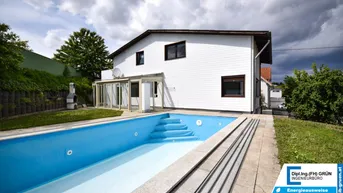 Expose Großzügiges Ein- bzw. Zweifamilienhaus mit Pool, Wintergarten, Garagen &amp; Top-Anbindung – Grünlage in Ansfelden
