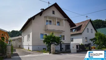 Expose Vielseitiges Mehrfamilienhaus mit 3 Wohneinheiten, Werkstatt und großem Garten – zentral in Garsten