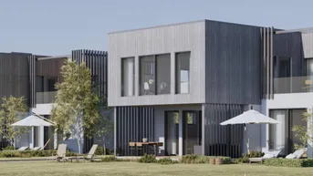 Expose Seesuiten Lanzenkirchen – Gartensuite 5: Ruhige 3-Zimmer-Suite mit Zugang zum Wasser