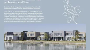 Expose Seesuiten Lanzenkirchen – Gartensuite 12: Großzügiger Garten &amp; Terrasse direkt am Badeteich