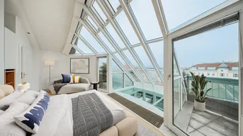 Expose EXKLUSIVE DACHGESCHOSSWOHNUNG IN BESTLAGE DES 9TEN BEZIRKS MIT BLICK AUF PALAIS LIECHTENSTEIN