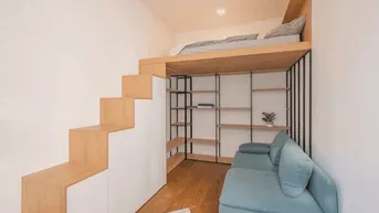 Expose Nahe 1. Bezirk: Möbliertes Design-Apartment mit einzigartigem Raumkonzept