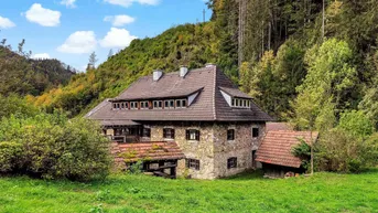 Expose Historisches Landhaus in Neuberg an der Mürz. - Umfassende bauliche Sanierungsmaßnahmen erforderlich. - Idylle und Natur pur!