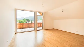 Expose Haupt- &amp; Zweitwohnsitz sowie touristische Vermietung möglich. - 3-Zimmer-WE mit großem Balkon + Stellplatz in Stadl an der Mur.